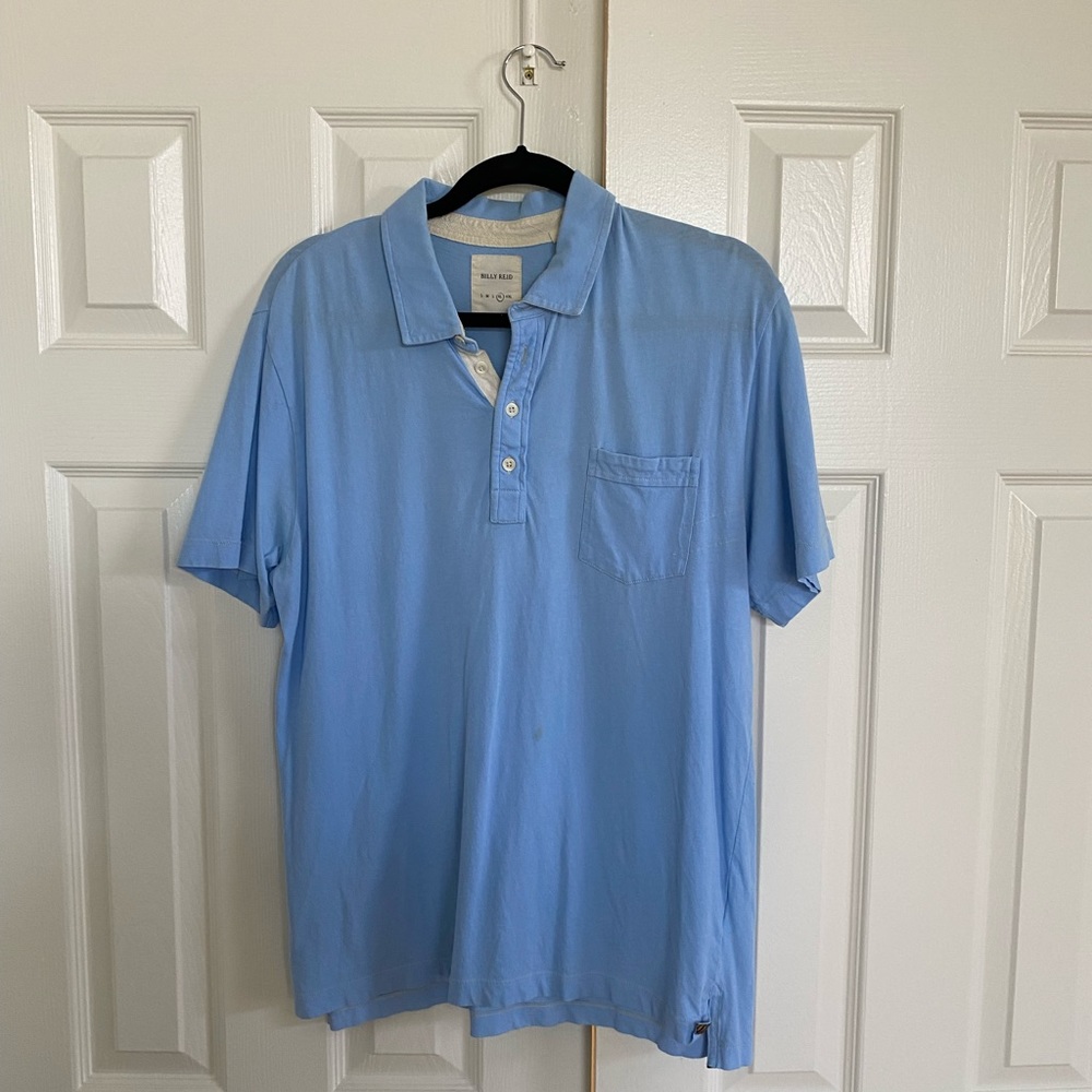 Billy Reid Powder Blue Polo